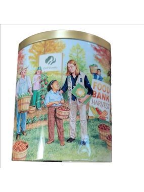 2006 Girl Scouts Food Bank Harvest Tin 3rd In Series